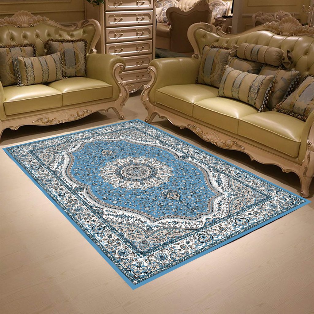 Blue Traditional area rug by rugsmart in Dallas Texas- Elexus Collection- 