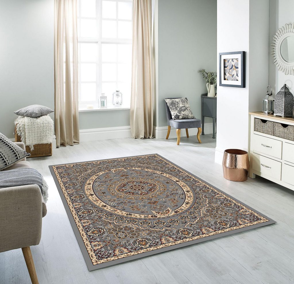 gray Tradtional area rug by rugsmart in Dallas Texas- Golden classic- Collection