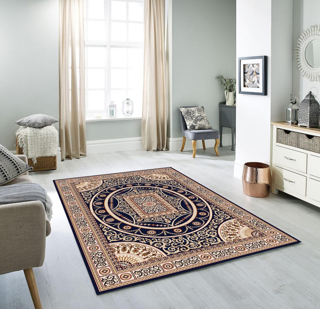 Blue-area-rugs-in-golden classic-collection-by-RugsMart-Dallas-Texas
